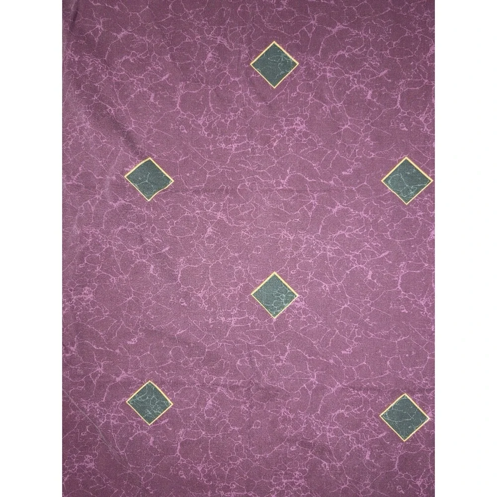 Springmaid Amalfi Pillowcase Set KING Burgundy Vtg‎ 90s Jewel Tone Marbled Rare
